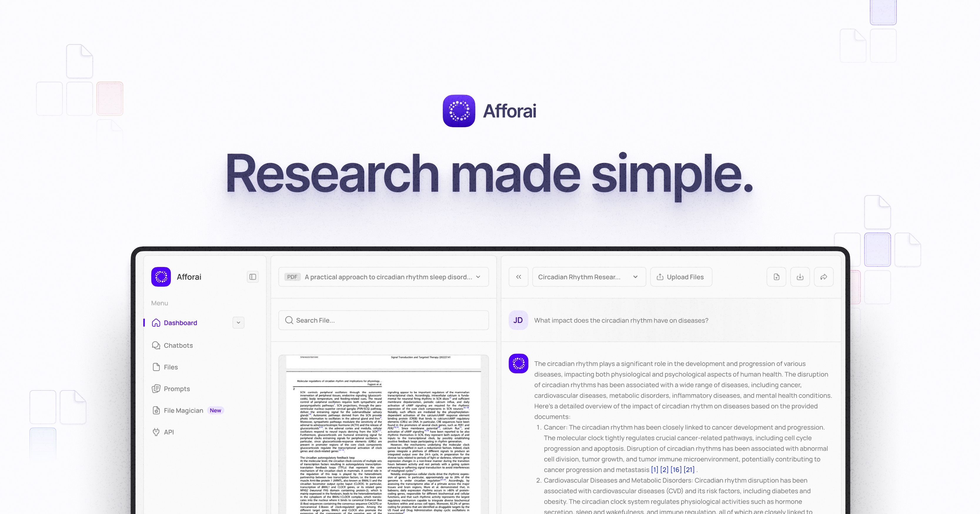 Afforai - Powerful AI Research Assistant & Chatbot
